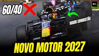 O NOVO MOTOR DA F1 2027 É MELHOR QUE O ATUAL, MAS LONGE DO IDEAL  / MUDANÇAS AERODINAMICAS TAMBÉM