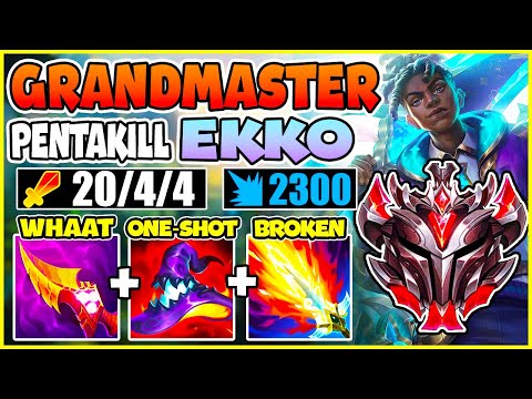 HOW TO PLAY EKKO GRANDMASTER | BEST Build & Runes | EKKO Guide | xiao lao ban | League of Legend