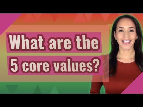 What are the 5 core values?