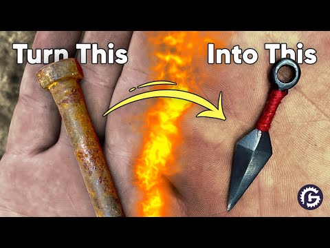 Turn a rusty old BOLT into NARUTO's Mini KUNAI
