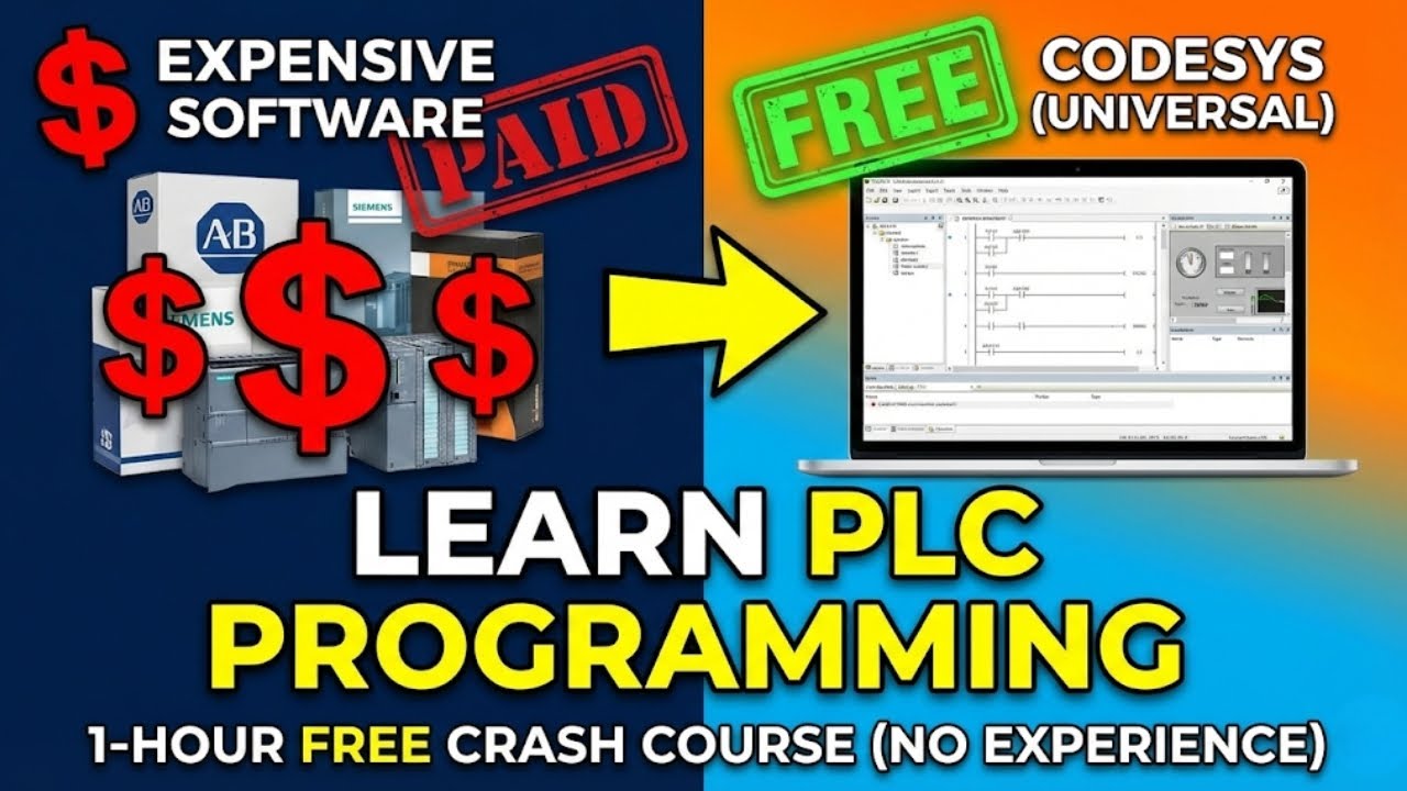 Learn PLC Programming for FREE - Program 1000+ PLCs with One FREE Software! (CODESYS Tutorial)