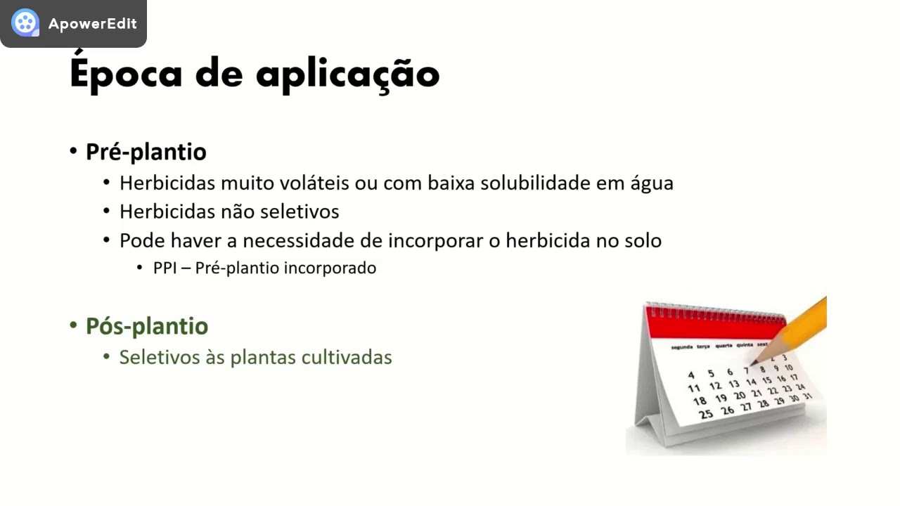 Classificação de herbicidas