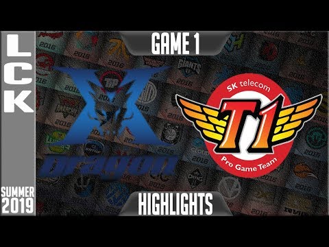KZ vs SKT Highlights Game 1 | LCK Summer 2019 Week 2 Day 2 | King-Zone DragonX vs SK Telecom T1