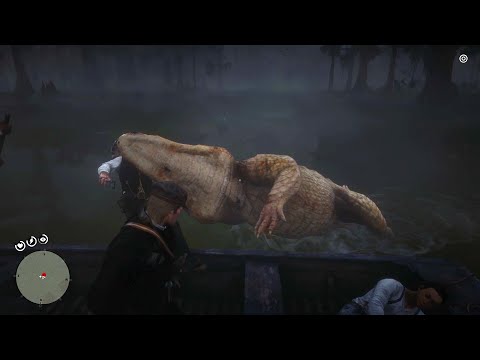 If Arthur doesn't shoot at the Giant Alligator, you can get this funny scene