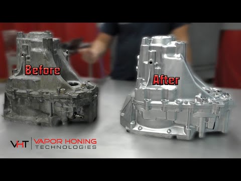 Vapor Blasting Honda Transmission Cases Inside NEW V.H.T Gladiator - Vapor Honing Technologies