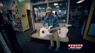 Video thumbnail for Ibanez JEMJRWH Steve Vai Signature Electric Guitar Jem Jr in White by spottsmusic_com
