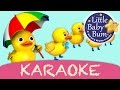 Five Little Ducks Karaoke Version With Lyrics HD From LittleBabyBum