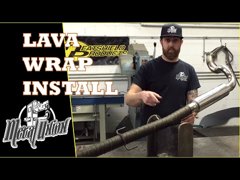 How to Install Lava Exhaust Wrap with Metal Union