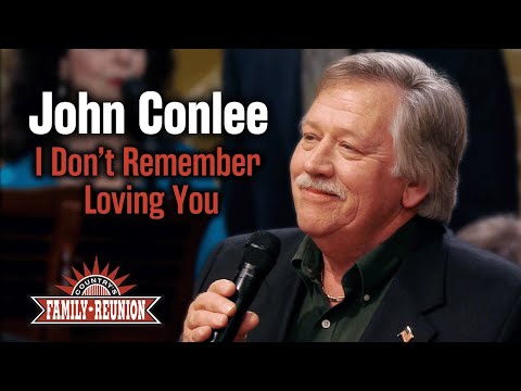 John Conlee sings "I Don't Remember Loving You"