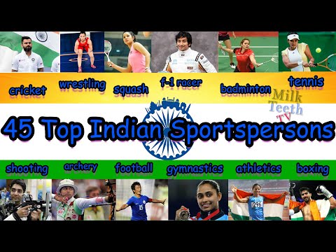 45 Top Famous Indian Sportspersons Names and Pictures // General Knowledge Sports Quiz