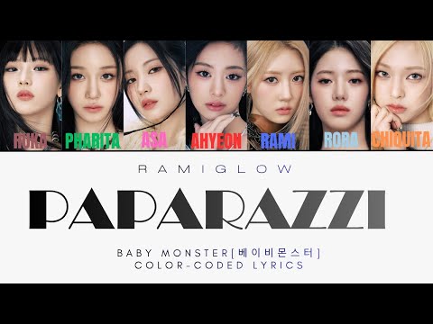 BABYMONSTER - PAPARAZZI (Color-coded lyrics) 
