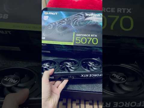 Palit RTX 5070 12gb Infinity 3 GDDR7 Open the box #nvidia #gaming #geforce #palit