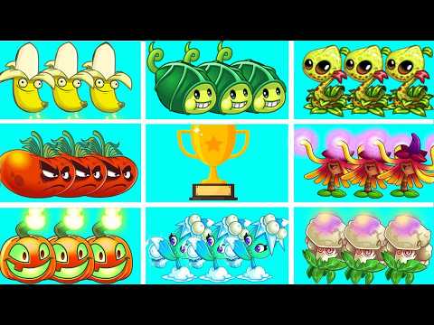 Tournament 12 Long Cooldown Plants Battlez - Who Will Win? - Pvz 2 Plant vs Plant