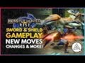 Monster Hunter Rise | New SWORD & SHIELD Weapon Gameplay - New Moves, Changes & Silkbind Attacks