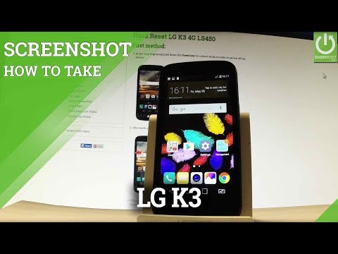 Screenshot in LG K3 4G LS450 - Capture Screen / Edit / Share