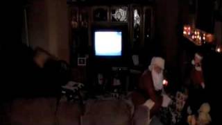 Caden meets Santa Clause