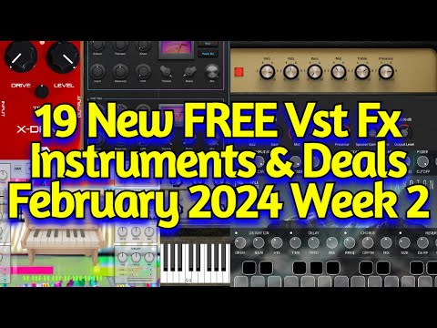 19 Best New FREE VST Plugins, Vst Instruments, Sample Packs & New Year Deals - FEBRUARY 2024 Week 2