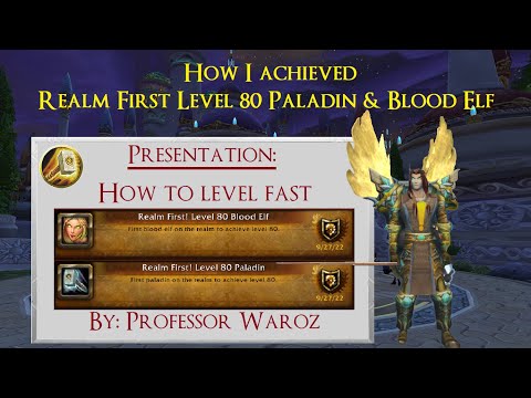How I Achieved Realm First Level 80 Paladin & Blood Elf | Wotlk Classic | Solo Retribution Leveling