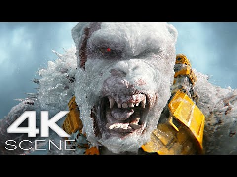 Godzilla, King Kong, & Shimo Vs Skar King (UHD 4K) Fight Scene | Godzilla X Kong: The New Empire