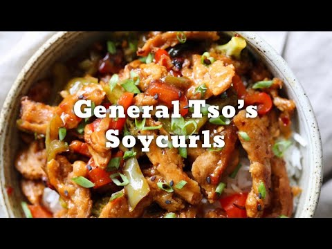 Vegan General Tso’s Soy Curls