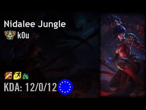 Nidalee Jungle vs Skarner - k0u - EUW Challenger Patch 6.6