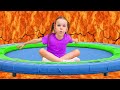 Five Kids The Floor is Lava on the Playground + more Children's Songs and Videos