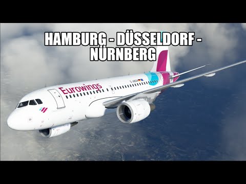 Mit Eurowings Quer durch Deutschland! Flight Simulator LIVE! Vatsim! Floxi07