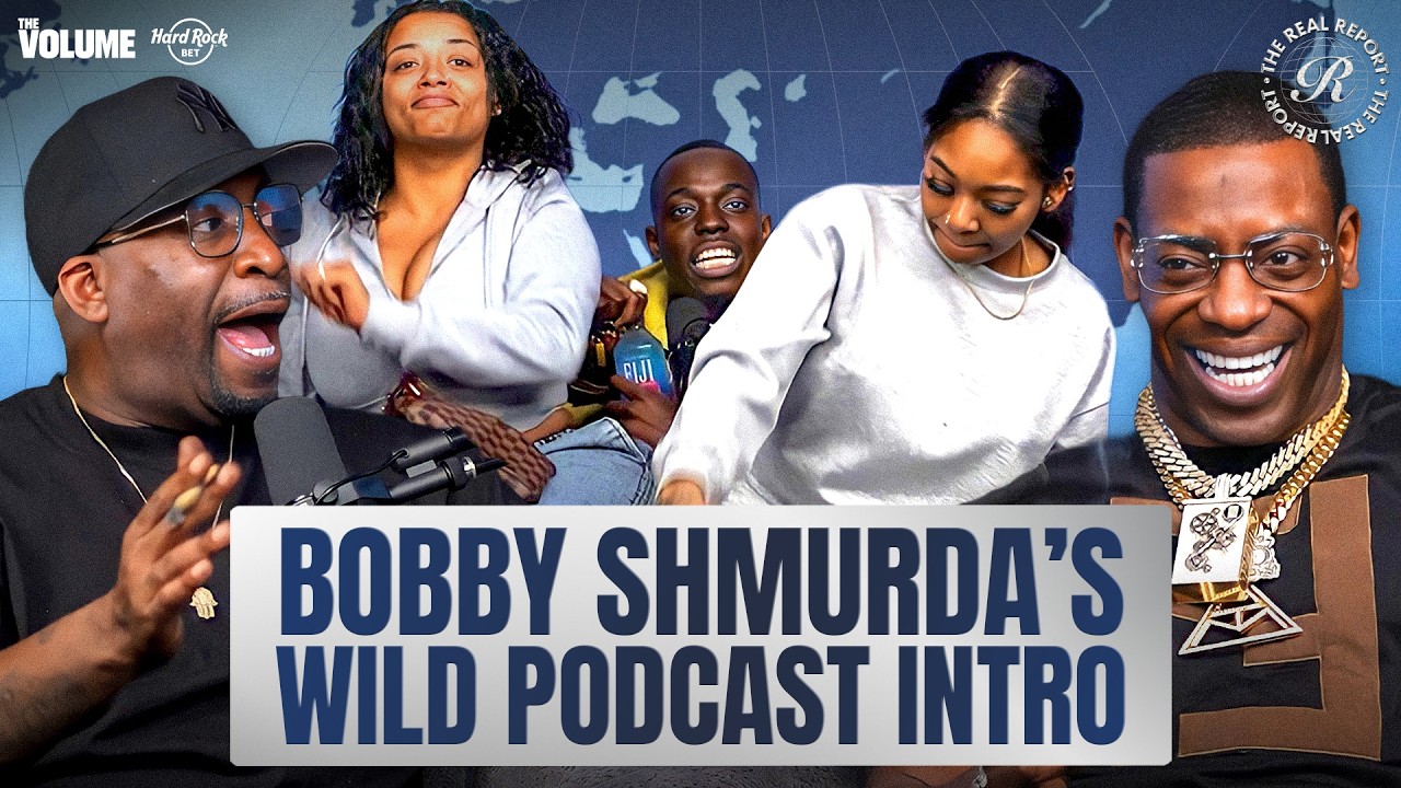 Bobby Shmurda TOO LIT for podcasts 😂 Real Report intro goes OFF THE RAILS | Tony Yayo & Uncle Murda