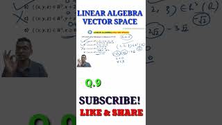 09 sub space of vector space |short trick of vector space|  IIT JAM 2026