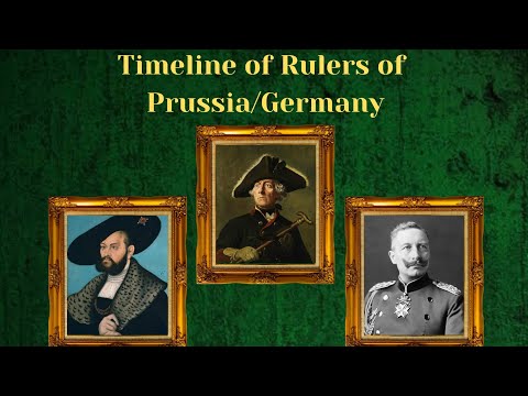 Timeline of Rulers of Germany/Prussia #history  #timeline