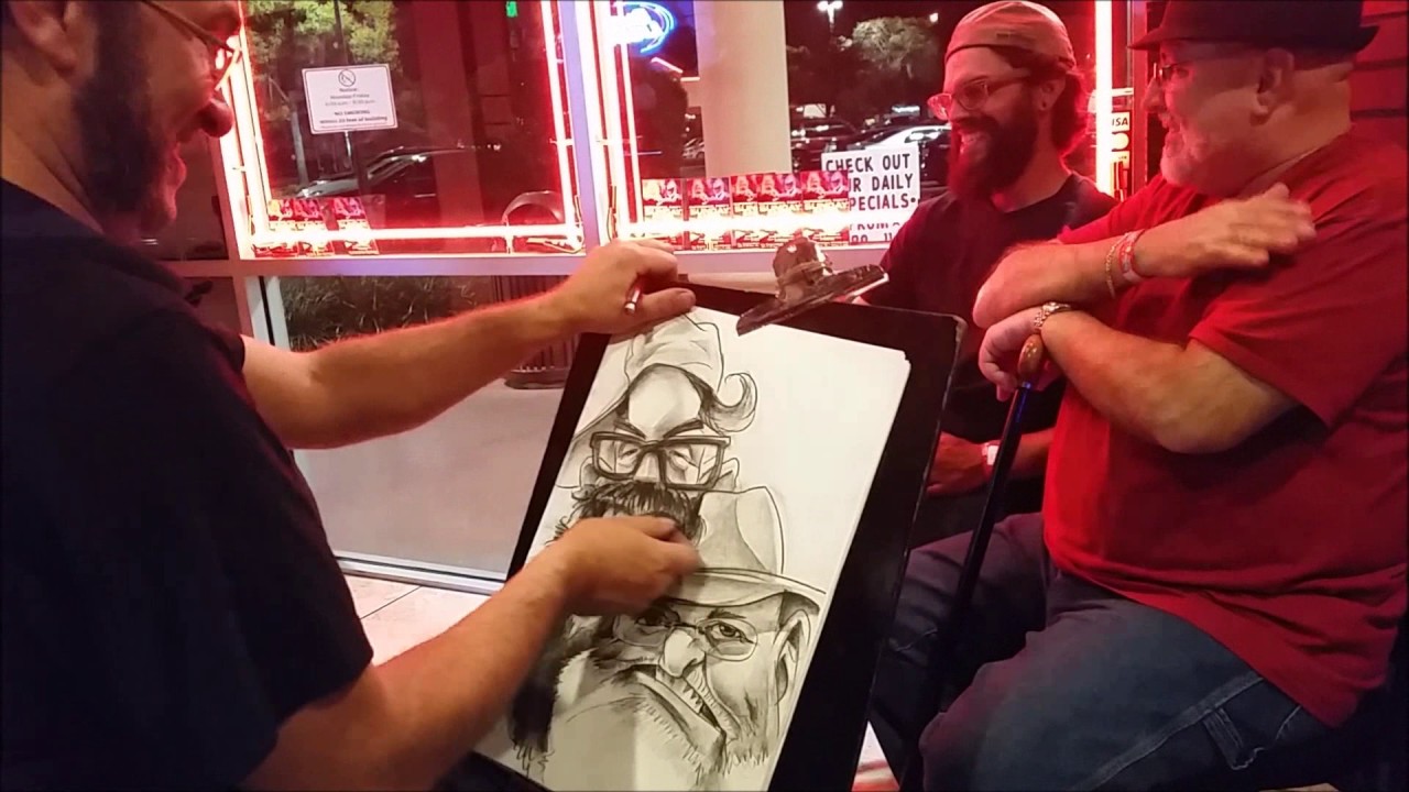 Promotional video thumbnail 1 for Dan Almariei - Caricaturist