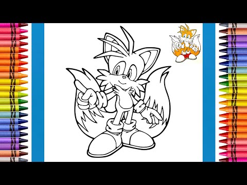 The Coloring Couple Presents: Coloring SEGA's Miles “Tails” Prower | How to Color