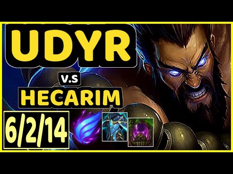 UDYR vs HECARIM - 6/2/14 KDA JUNGLE CHALLENGER GAMEPLAY - NA