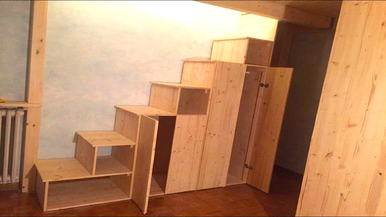 Spazio2 - Scala armadio per soppalchi