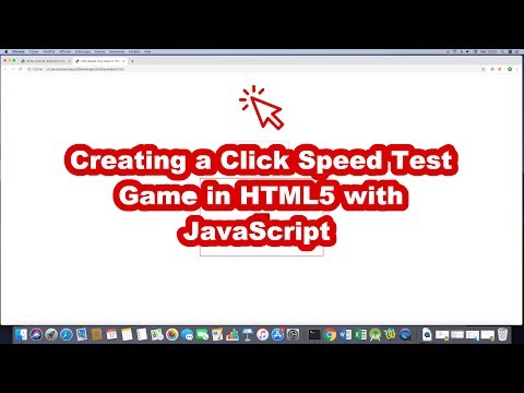 Creating a Click Speed Test Game in HTML5 with JavaScript