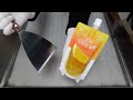 Making Ice Cream Rolls With Mango Jelly ASMR Ice Cream Rolls