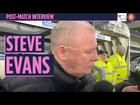 Steve Evans' reaction | Derby County 1-0 Stevenage