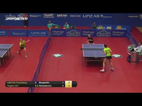 Linda Bergström vs Harasztovics (Table Tennis Superliga 2017-2018)