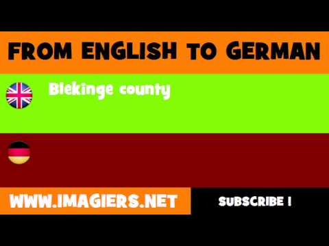 DEUTSCH   ENGLISCH  = Blekinge