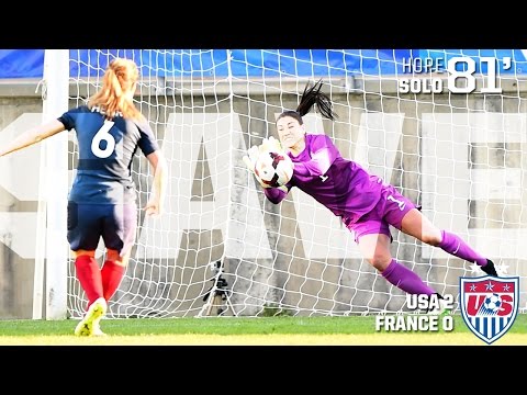 WNT vs. France: Hope Solo Save - March 11, 2015