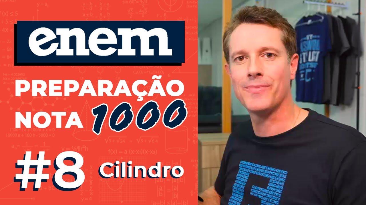 ENEM: preparação nota 1000 ✅ Cilindro, elementos e formulário