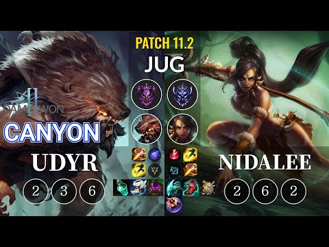 DWG Canyon Udyr vs Nidalee Jungle - KR Patch 11.2
