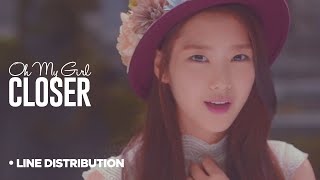 Download lagu OH MY GIRL - Closer: Line Distribution mp3