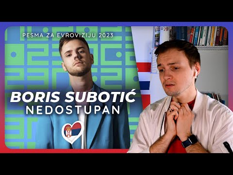 POWERFUL! I reacted to "Nedostupan by Boris Subotić | Pesma za Evroviziju 23 Serbia Eurovision