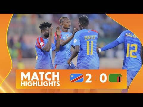 DR Congo 2-0 Zambia Match Highlights l TotalEnergies CHAN 2024 l Matchday 2