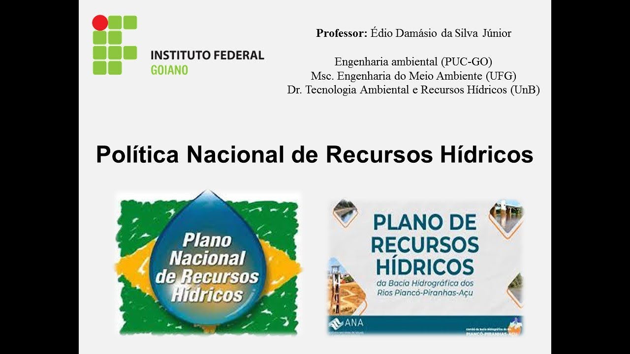 Política Nacional de Recursos Hídricos