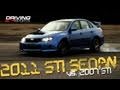 driving sports tv 2011 subaru wrx sti sedan vs. 2007 sti