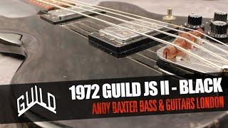 Video thumbnail for 1972 Guild JS-ll Bass Guitar, Black - Andy Baxter Bass & Guitars by Andy Baxter Bass & Guitars