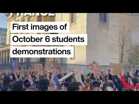 Student protests: First images from demonstrations in Paris