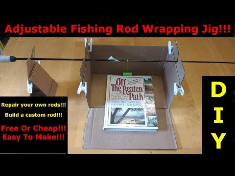 Make a Free/Inexpensive Fishing Rod Wrapping Jig Out of a Cardboard Box : 8  Steps (with Pictures) - Instructables